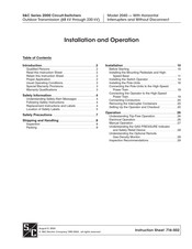 S&C 2040 Installation And Operation Manual