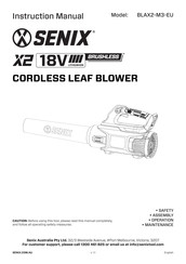 Senix BLAX2-M3-EU Instruction Manual