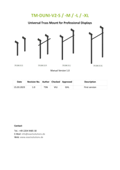 Exact solutions TM-DUNI-V2-M Manual