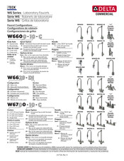 Delta Commercial TECK W6 Series Installation Instructions Manual