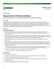 Neogen 4700 User Manual