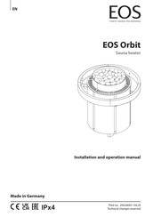 Eos Orbit Installation And Operation Manual