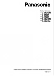 Panasonic TC-1420T Quick Start Manual