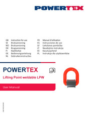 POWERTEX LPW-8T Instructions For Use Manual