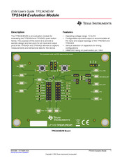 Texas Instruments TPS3424EVM User Manual