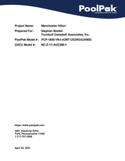 PoolPak NC-Z-1V-AUCSM-V Manual