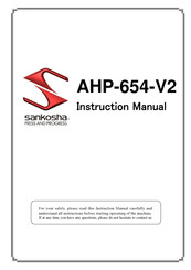 Sankosha AHP-654-V2 Instruction Manual