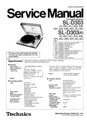 Technics SL-D303 XM Service Manual