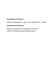 DeWalt DWC1KIT-B Instruction Manual