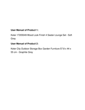 Keter MONTERO SET 17205049 Assembly Instructions Manual