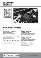 ULTIMATE SPEED 346108 2004 Operation And Safety Notes