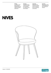 MIGROS Micasa NIVES Manual