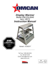 Omcan DW-CN-0640 Instruction Manual