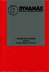 Dynamax ESD10 Instruction Manual