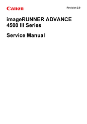 Canon imageRUNNER ADVANCE 4500 III Series Service Manual