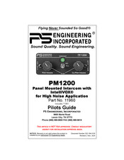 Ps Engineering PM1200 Pilot's Manual