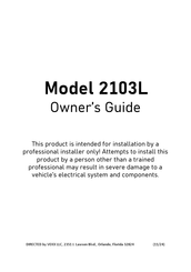 Voxx Avital 2103L Owner's Manual