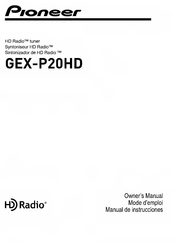 Pioneer GEX-P20HD - HD TUNER FOR READY HEADUNITS Owner's Manual