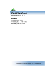 SpectRah ARV-35 Series Manual