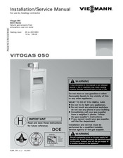 Viessmann Vitogas 050 ECD-S Series Installation & Service Manual