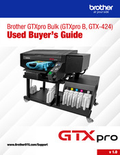 Brother GTX-424 Used Manual