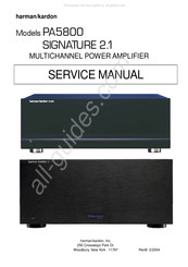 Harman Kardon Signature 2.1 PA5800 Service Manual