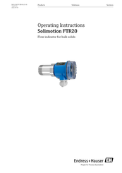 Endress+Hauser Solimotion FTR20 Operating Instructions Manual