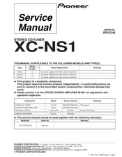 Pioneer XC-NS1 Service Manual