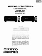 Onkyo TX-SV727 Service Manual