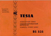 Tesla BS 525 Instruction Manual
