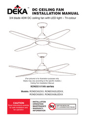 Deka RONDOII58XX Installation Manual