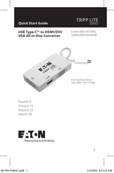 Eaton TRIPP LITE U444-06NHDV4K6B Quick Start Manual