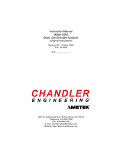 Ametek CHANDLER ENGINEERING 5265 Instruction Manual