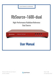 Safran RbSource-1600-dual User Manual