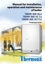 Thermona THERM DUO 50 FT.A Manual For Installation, Operation And Maintenance