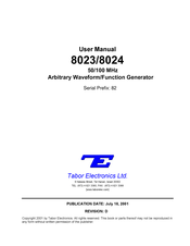 Tabor Electronics 8024 User Manual