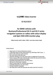 v.link CI-VL2-CIC-F Manual