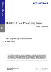 Renesas RL78/G16 User Manual