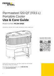 PERMASTEEL PS-216-120QT Use & Care Manual