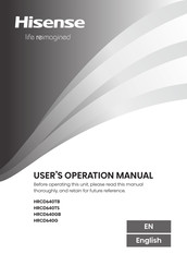 Hisense HRCD640G User's Operation Manual