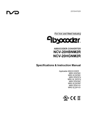 NSD ABSOCODER NCV-20HGNM2R Specifications & Instruction Manual