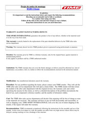 Time RXRS Ulteam Instruction Manual