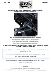R&G EH0096BK Fitting Instructions Manual