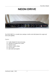 ZeroGravity Audio NEON DRIVE Manual