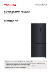 Toshiba GR-RF608WI-PMY Owner's Manual