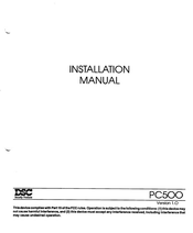 DSC PC500 Installation Manual