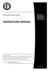 Hoshizaki KMD-270AWC Instruction Manual