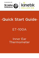 Kinetik Wellbeing ET-100A Quick Start Manual
