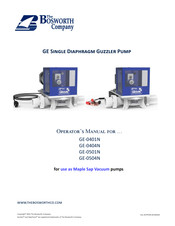 Bosworth Guzzler GE-0404N Operator's Manual