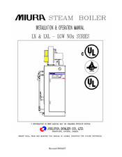 Miura LXH-300 SG Installation & Operation Manual